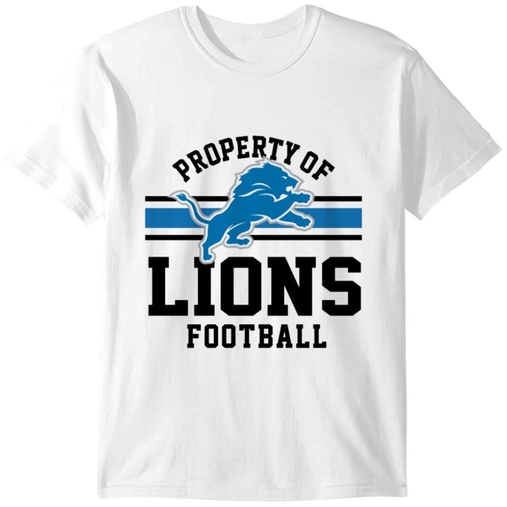 Team Fan Detroit Lions Football T-Shirt NFL Football Team Pride Fan Gift Shirt90